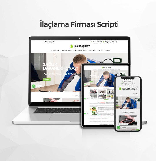 İlaçlama Firması Scripti - Full İçerik